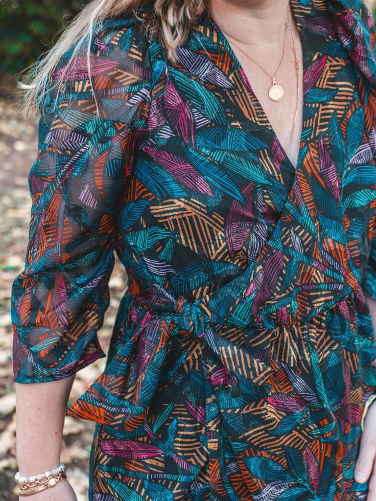 Couture du patron de la robe romy de Promod Couture